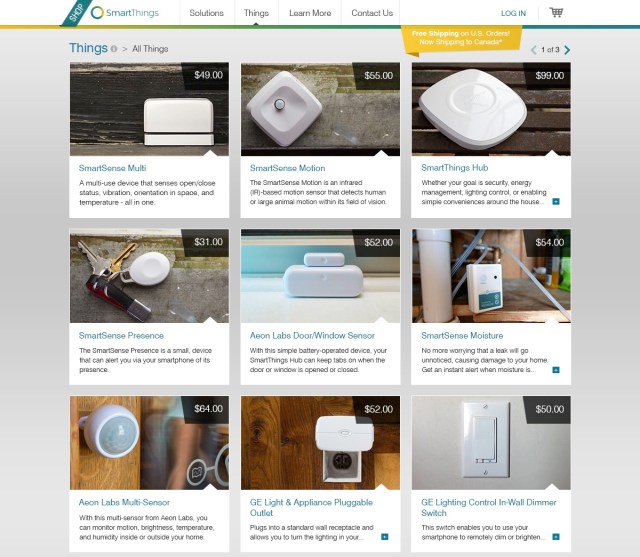 Shop-SmartThings-List