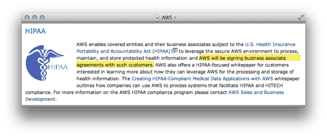 AWS HIPAA