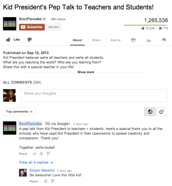 YouTube Comments Sorted