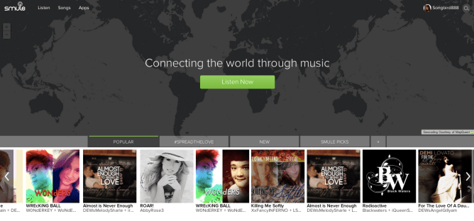 smule homepage