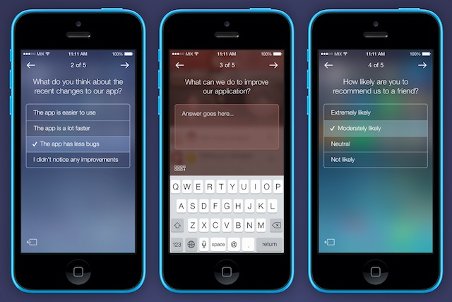mixpanel mobile surveys