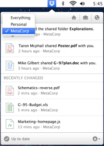 Dropbox Notifications