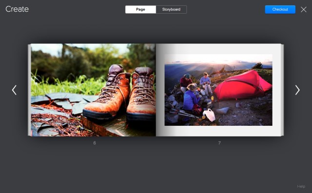 Flickr Photo Book page