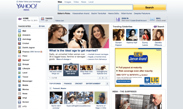 Yahoo india