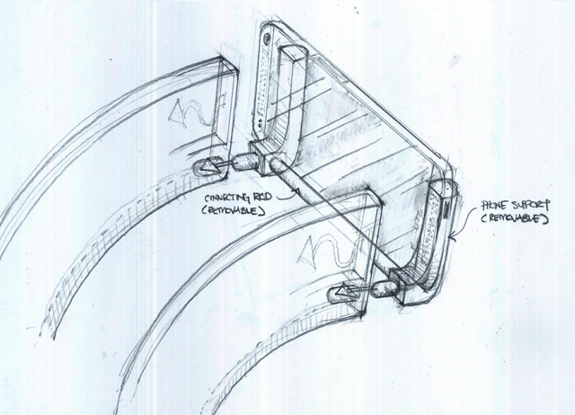 Sketch HTC Mount