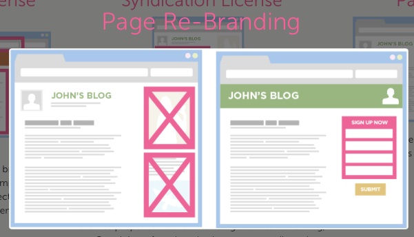 written page re branding