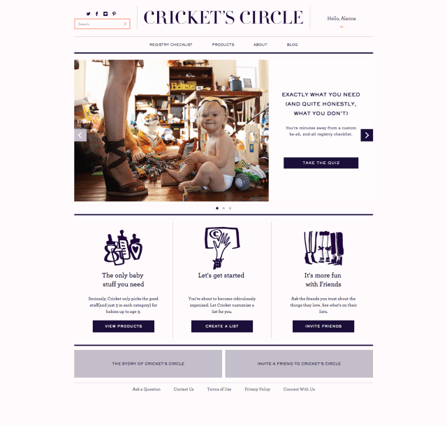 Cricket's Circle Homepage