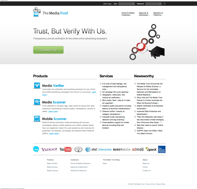 The Media Trust-website