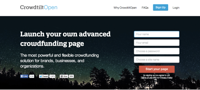 crowdtiltopen homepage
