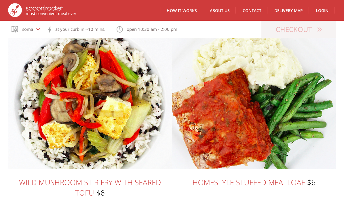 spoonrocket webpage