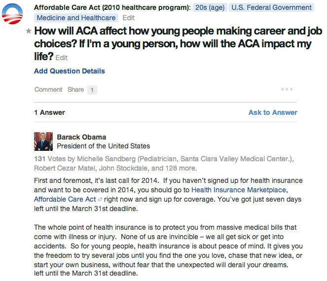 Obama Answer