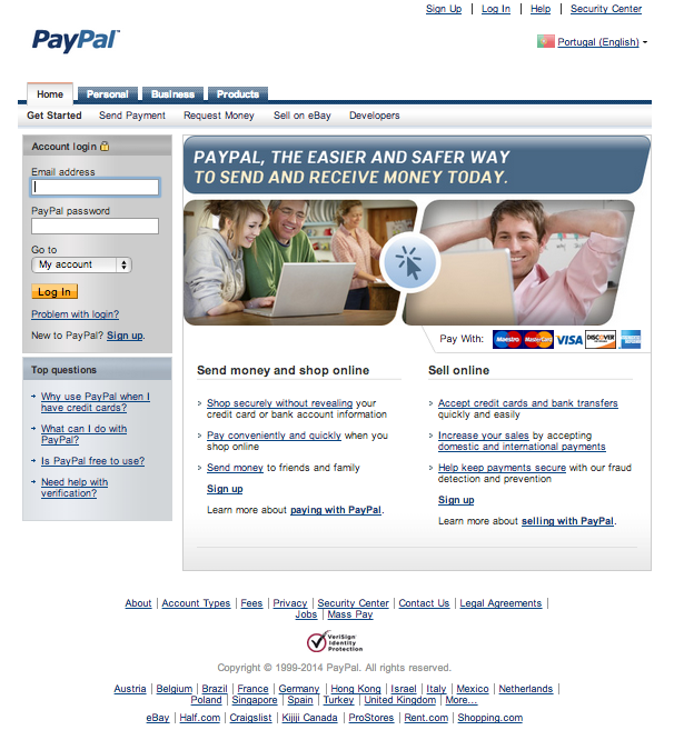 paypal portugal