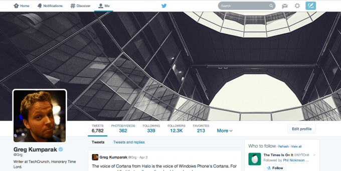 new profile