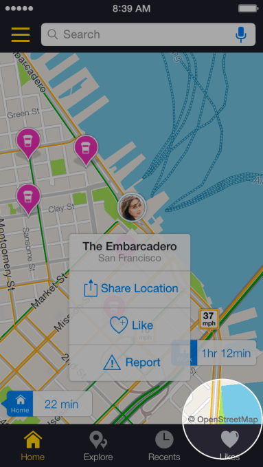 Scout for iPhone with OSM - Close-up Watermark