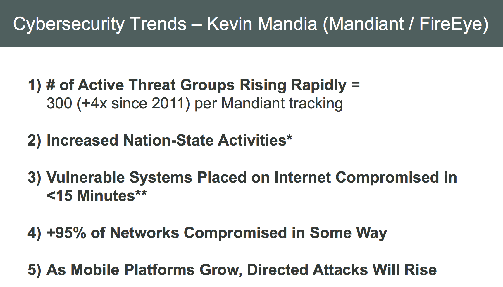 Cybersecurity Threats Are Intensifying 