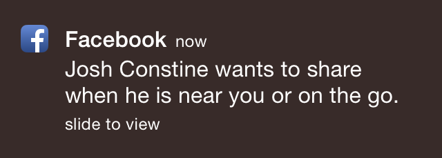 Facebook Notification