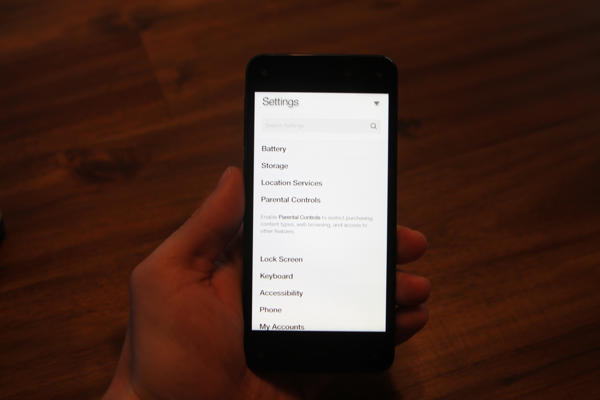 The settings interface isn't the most intuitive. Tapping a setting name shows the description, and tapping the description shows the actual setting. 