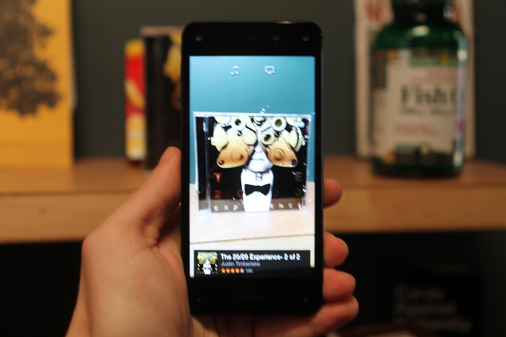 Firefly has a dedicated button on the side, and detects most products instantly. 