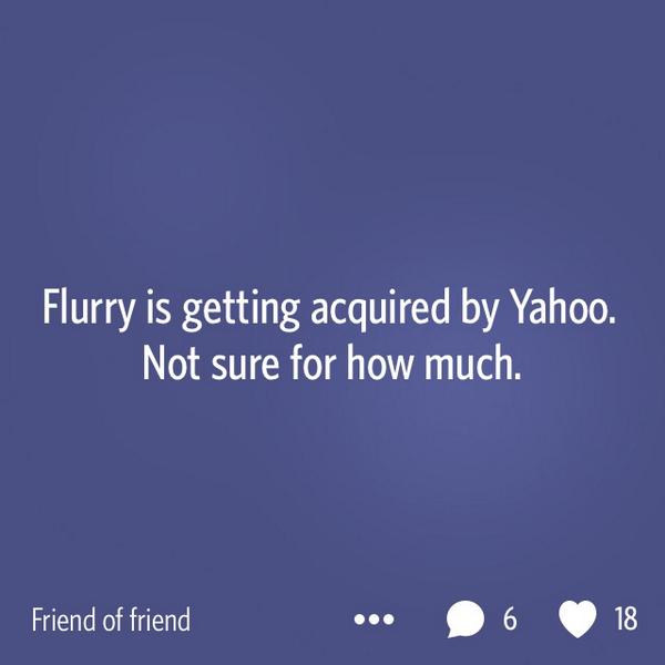 flurry yahoo