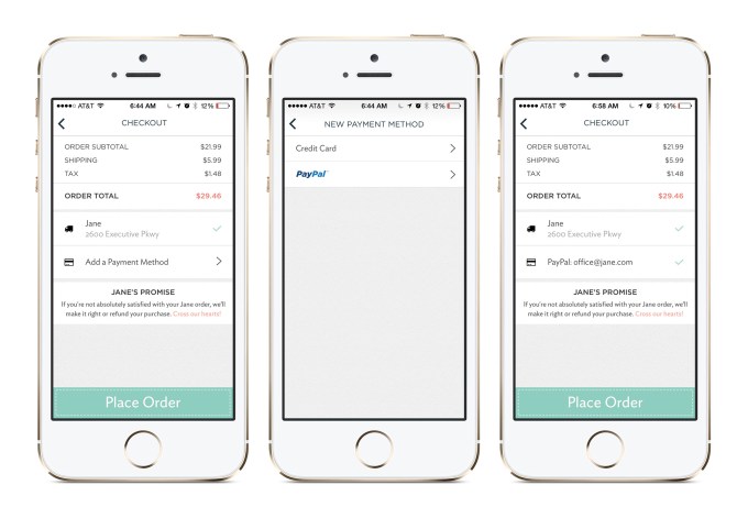 Jane-iOS-checkout