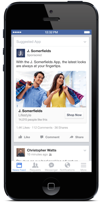 Out-App Purchase ads