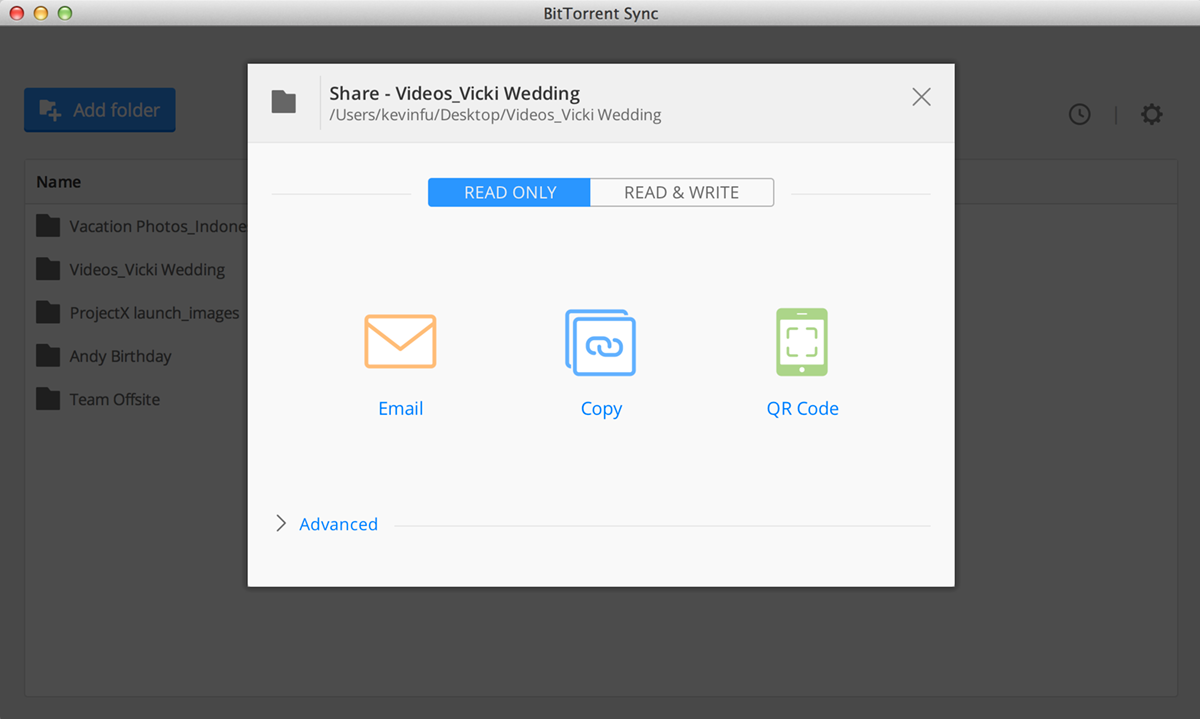 BitTorrent Sync 1.4 on Desktop (3)