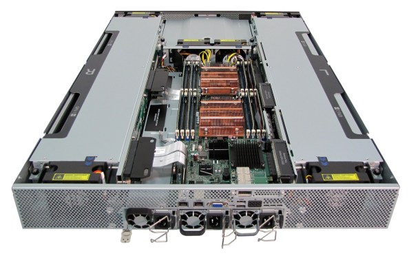 Cray CS-Storm - Open view of super computer hardware.