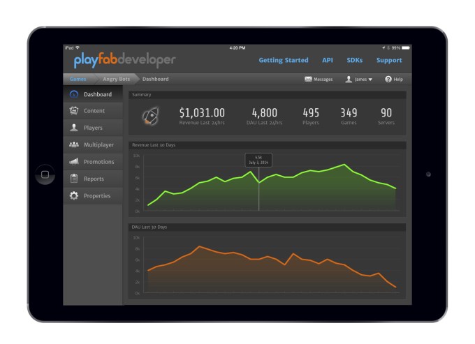 PlayFab iPad