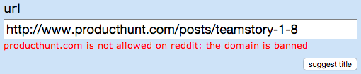 Product Hunt banned Reddit