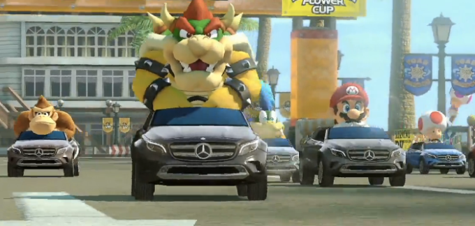 Mario Kart 8 Mercedes DLC