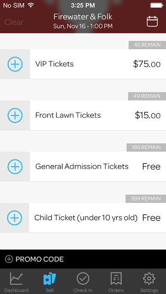 2-Sell Tickets