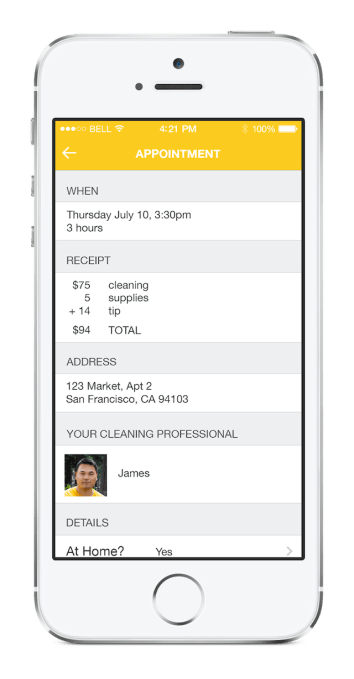 homejoy appointment