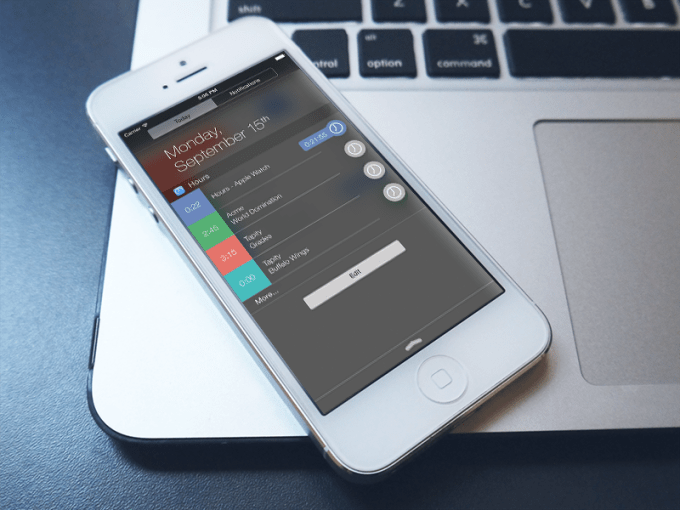 Hours iPhone widget