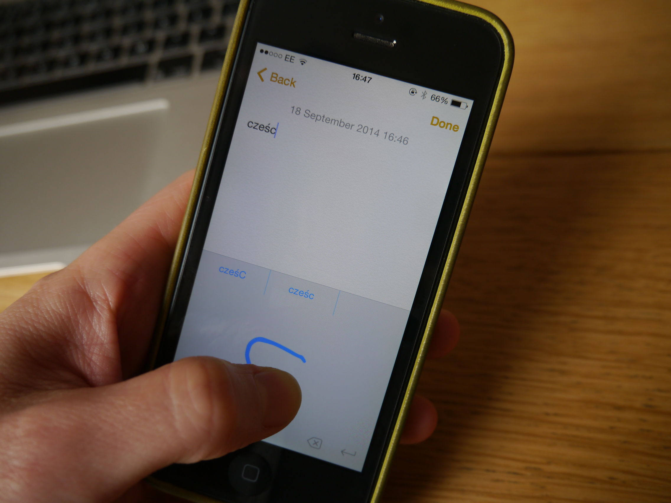 Stack does handwriting recognition 