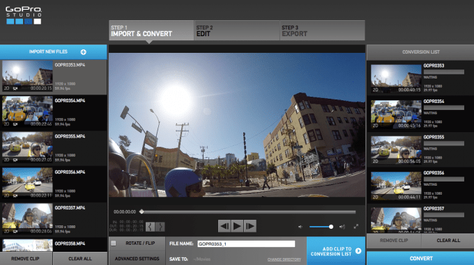 GoPro Studio