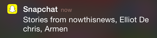 Snapchat Notification