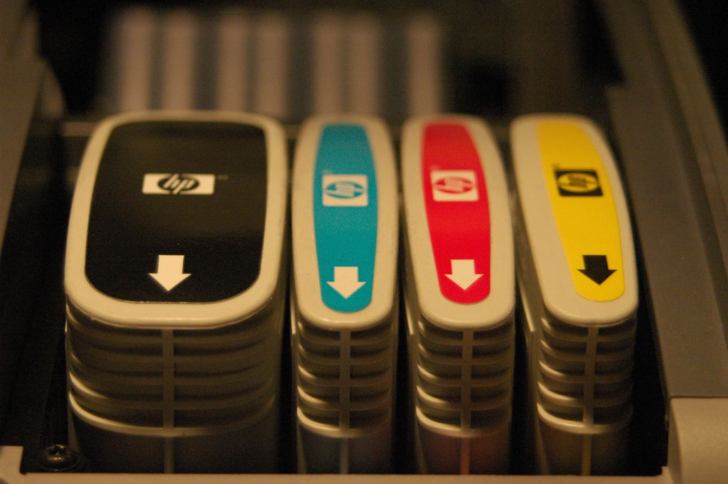 Old HP ink cartridges.