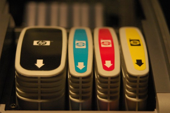 Old HP ink cartridges.
