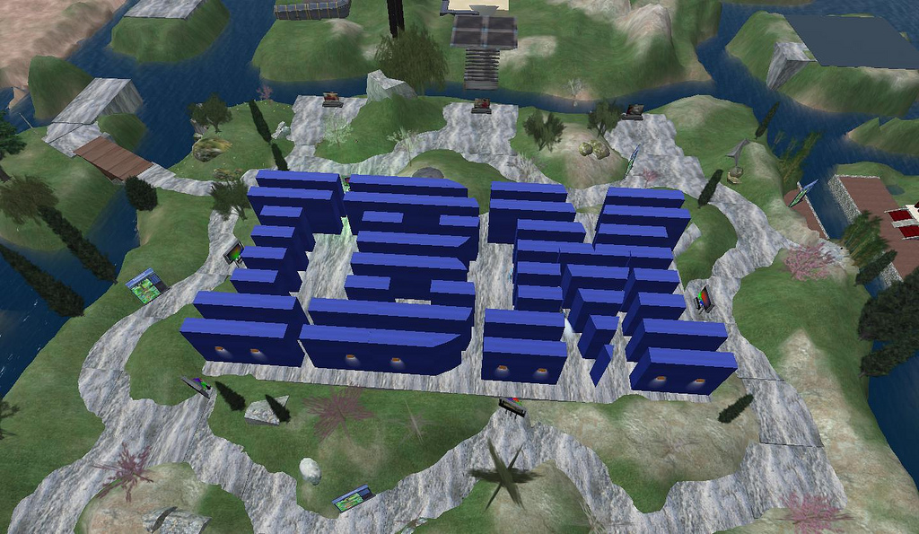 IBM logo on earthscape.
