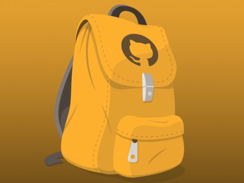 yellow backpack