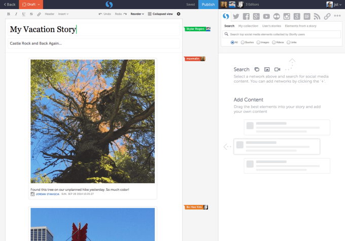 storify multiple users