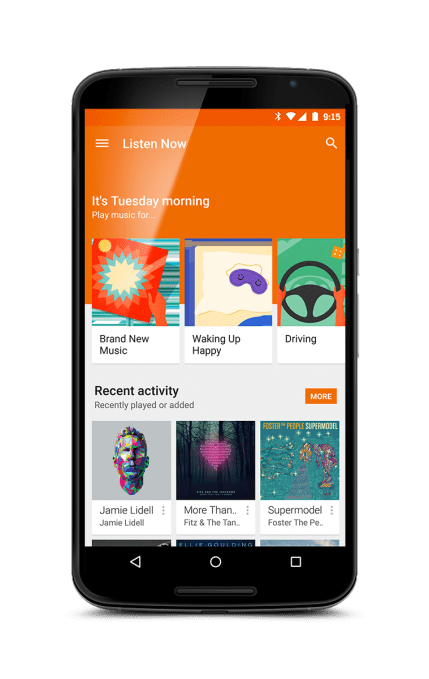 Play Music - new recommendations - Tuesday morning