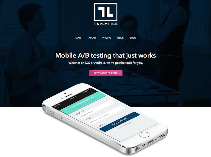 Taplytics Home Page