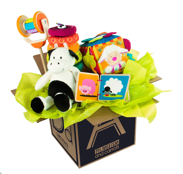 Please and Carrots_box of toys
