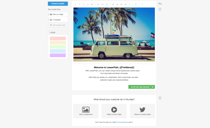 Appcues Product Screenshot
