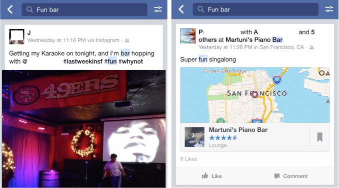Facebook Fun Bar