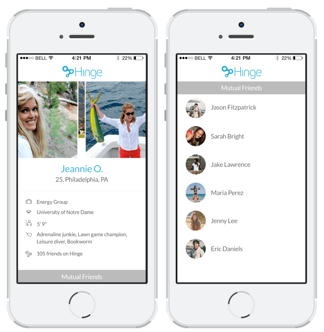 Hinge Screenshots