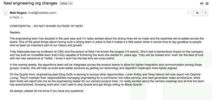 Nest memo