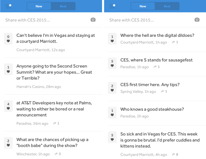 Secret's dedicated feed for CES