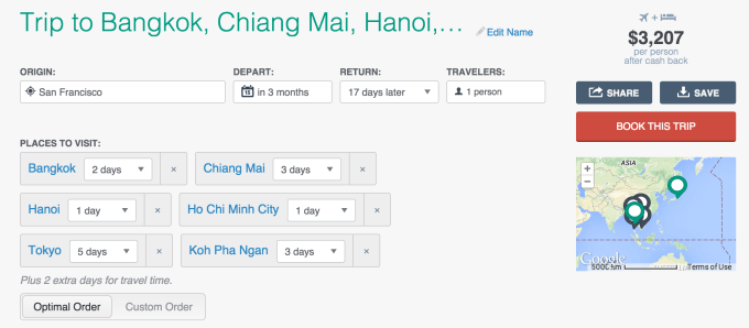 Vamo Itinerary